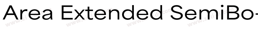 Area Extended SemiBo字体转换
